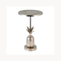 TABLE BOUTIQUE INDUSTRIELLE EN MÉTAL ET MARBRE UD-2626 DESIGN UNIQUE – TABLE BASSE MODERNE ÉLÉGANTE FAITE À LA MAIN ET PERSONNALISABLE POUR SALON