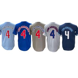 Camiseta de Béisbol Personalizada para Hombre con Logotipo, Nombre y Número del Jugador, Uniforme de Equipo Sublimado para Entrenamiento de Liga - Product Image 3