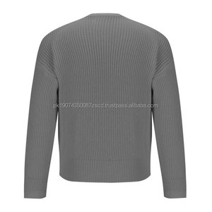 Custom Design Your Multicolor Rib Knitted Sororities Fraternity & College Acrylic V-neck Short Crop Winter <b>Men</b> <b>Cardigans</b> - Product Image 6