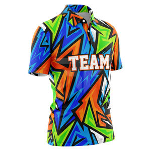 Nouveau T-shirt de golf en coton grande taille pour homme, personnalisé avec logo imprimé, tricoté, de haute qualité, séchage rapide et respirant, vente chaude - Product Image 1