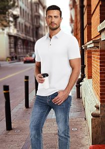 Camisas de Hombre de Alta Calidad, 100% Algodón, Antiarrugas, Lisas, Manga Corta, 200g, Casuales, Listas para Impresión de Logotipo Personalizado y Bordado - Product Image 4