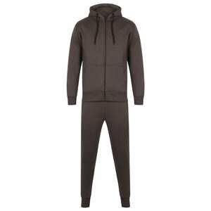 Men's Hooded Tracksuit Set Full <b>Zip</b> Solid Color Casual <b>Joggers</b> With Side <b>Pockets</b> Autumn Wear 100% Cotton Breathable Regular Fit - Product Image 6