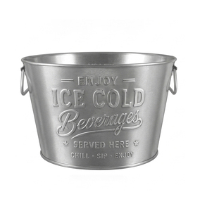 Bañera para Bebidas de Hierro Galvanizado de 5 Galones con Relieve - Product Image 2