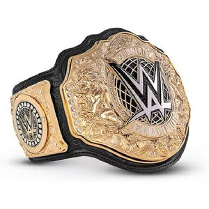 Cinturones de Campeonato Universal de Lucha Libre de Alta Calidad, Tamaño Adulto, Placas Metálicas, Correa de Cuero - Product Image 4