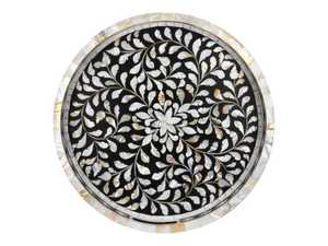Plateau de service en os incrusté sur mesure, dernier design, plateau en os incrusté d'Inde, meilleure couleur et taille personnalisée en provenance d'Inde - Product Image 4