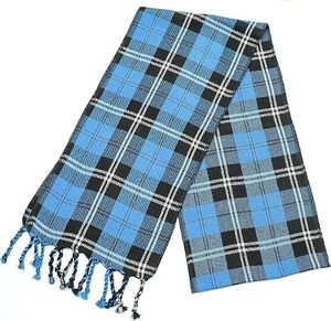 Fular Escocés Azul Ramsay de Acrílico para Mujer |   Ropa de Invierno Formal con Estampado Escocés - Product Image 2