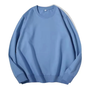 เสื้อสเวตเชิ้ตคอกลมผ้าฝ้ายทรงโอเวอร์ไซส์สำหรับผู้ชาย สีพื้น ถักแบบนิตติ้ง สวมใส่สบายสำหรับฤดูหนาว บริการ OEM ป้องกันขนร่วง - Product Image 6