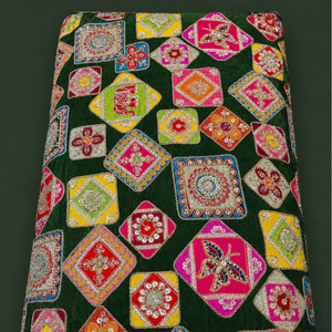 Premium position print with embroidery fabric is a modern textile designed for stylish fashion and <b>garment</b> collections This fabr - Product Image 6