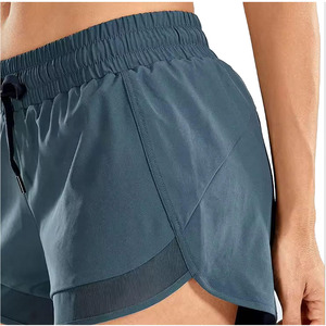Outfitize International Wholesale Women Training Shorts Custom Logo High Waisted Gym Workout Shorts Breathable <b>Athletic</b> Wear - Product Image 1