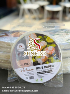 แผ่นข้าวอบแห้งสำหรับทำปอเปี๊ยะแบบเวียดนาม บรรจุในถุง อายุการเก็บรักษา 2 ปี ทำจากแป้งข้าว (ติดต่อ WA +84 82 952 6179) - Product Image 1