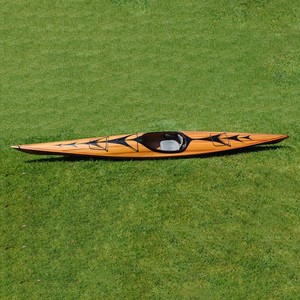 Kayak en bois artisanal avec motif flèches, bateau à rames de 17 pieds pour les lacs, les stations balnéaires et les activités fluviales - Vente en gros, contactez-nous - Product Image 6