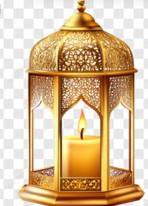 Juego de decoración de linternas para Ramadán y Eid con intrincados patrones islámicos cortados con láser, cúpulas con lunares en forma de media luna y un interior suave. - Product Image 3