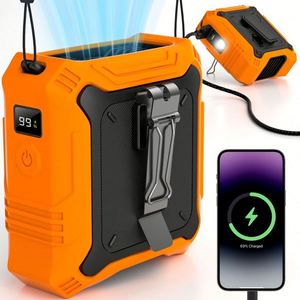 Mini Ventilador Compacto con Clip para Cintura, Alto Flujo de Aire, Recargable por USB, Ventilador Personal para Trabajadores de la Construcción - Product Image 1