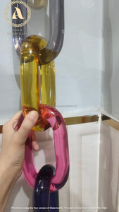 Handcrafted Modern Acrylic Chain Wall Accents Customized Linked Home <b>Decorative</b> Matte Adorable Resin Hanging for Diwali Whole - Product Image 2