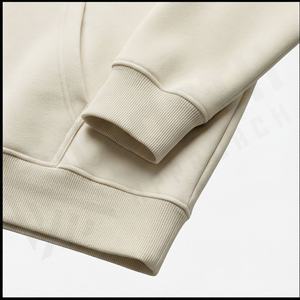 Sweat-shirt à capuche personnalisé brodé pour homme, en coton uni, écologique, coupe oversize, fourni directement par l'usine, personnalisable - Product Image 6