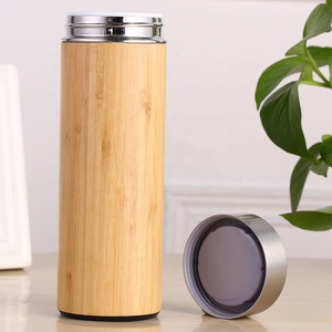 Bulk Bamboo Vacuum Flask Thermos Tumbler for Hot Cold Beverage Office Travel Picnic OEM Private <b>Label</b> - Product Image 4