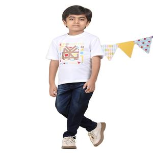 T-shirt à col rond 100% coton pour garçon à bas prix Vêtements imprimés toutes saisons dans différentes méthodes et matériaux - Product Image 1