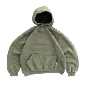 Sudaderas con capucha gruesas de algodón 100%, jersey de peso pesado, personalizado de alta calidad para forro polar con estampado de hojaldre para la temporada de invierno Unisex - Product Image 1
