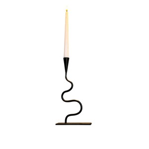 Support de bougie en métal doré de style moderne à 3 bras, en fer, pour table à manger, mariage et décoration de salon - Product Image 6
