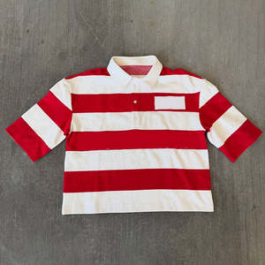 Camiseta Polo Minimalista para Hombre, Manga Corta, Diseño con Ribete en Contraste, Corte Ajustado Informal, Mezcla de Algodón, Prendas de Verano, Ropa Masculina de Moda - Product Image 2