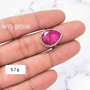 Anillos de rubí natural y anillos de plata estampada 925 y joyería de plata a precio de mayoreo - Product Image 1