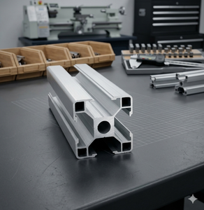 ระบบโครงสร้างอลูมิเนียมอัลลอยด์แบบร่อง T ของ King Trade Industrial รุ่น 6000 ซีรีส์ T5 ชุบอโนไดซ์ บริการตัดตามขนาด KT-002 - Product Image 1