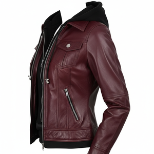 Chaqueta de Piel de Oveja para Mujer con Acabado Teñido, Diseño Personalizable, Impermeable y Ecológica - Product Image 4