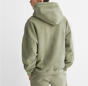 Sweat-shirts pour hommes, taille personnalisée, col à capuche, manches longues, imprimés, brodés, en polaire d'hiver, service OEM - Product Image 4