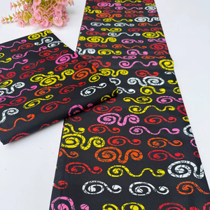 Tela de Algodón con Estampado Africano Resistente y Duradero para Vestidos, Uso Diario, Mercado de Moda Africana - Product Image 1