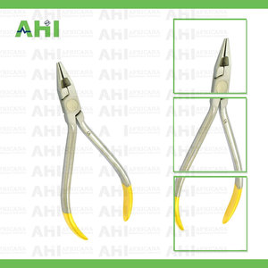 Pince orthodontique ergonomique AHI en acier inoxydable pour la pliage et la coupe de fils, avec ressort, certifiée CE - Product Image 3