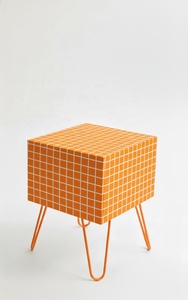 Mesa Auxiliar Contemporánea con Patas de Hierro para Sala de Estar, Patio, Hoteles, Restaurantes y Villas - Product Image 3