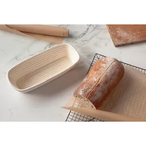 Wholesale Eco-Friendly Food Safe Oval Rattan <b>Bread</b> Proofing <b>Basket</b> for Sourdough Baking and Dough Rising - Product Image 3
