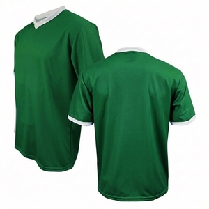 Custom <b>High</b> Quality American Football Jersey Short Sleeve V Neck Printed Polyester Cotton Sports Uniform Team Training Jersey - Product Image 3