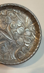 Bandeja decorativa redonda de aluminio de alta calidad con asa dorada para decoración del hogar y hoteles - Product Image 6