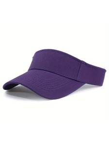 Gorra con Visera Ajustable Azul Claro, Unisex, Color Sólido, para Deportes al Aire Libre, Transpirable, Impermeable, con Cierre de Velcro - Product Image 3