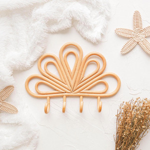 Lindos ganchos colgantes de ratán, ganchos para flores hechos a mano de la mejor calidad, artículos esenciales para organizar la habitación de los niños - Product Image 6