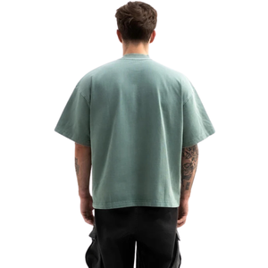 T-shirt délavé pour homme, style vintage, décontracté, en coton doux et confortable, à manches courtes, streetwear, léger, pour tous les jours - Product Image 2