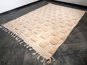 Alfombra Beni Ourain Marroquí Única Hecha a Mano, Alfombra Beni Ourain Boho Marroquí Albertina, Alfombra de Lana Anudada a Mano por ITHL - Product Image 5
