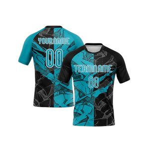 ชุดเสื้อฟุตบอลแบบซับลิเมชั่นสีม่วงและดำ ลายกราฟิก สำหรับทุกเพศ ระบายอากาศได้ดี แห้งเร็ว ผลิตจากโพลีเอสเตอร์ 100% - Product Image 5