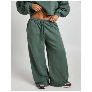 Ropa Deportiva con Logotipo Personalizado, Chándal de Mujer de Alta Calidad 100% Algodón, Felpa Suave, Chándal de Dos Piezas Holgado para Damas - Product Image 5