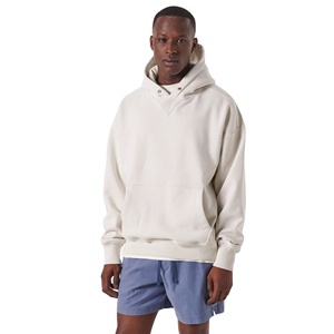 OEM-Sudadera con capucha para hombre, de algodón 100%, con bordado personalizado, bolsillo canguro, de gran tamaño - Product Image 2