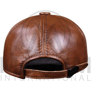 New Arrival Customized Genuine Cowhide Leather <b>Caps</b> Classic Design Personalized Private Custom Hats & <b>Caps</b> in Stock - Product Image 5