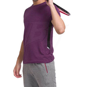 เสื้อยืดผู้ชายทรงสลิมฟิต แห้งเร็ว ทันสมัย ผลิตจากโพลีเอสเตอร์ 100% เนื้อผ้าถัก ระบายอากาศได้ดี น้ำหนักเบา เหมาะสำหรับการออกกำลังกาย - Product Image 3
