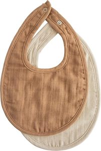 Bavoirs en mousseline de bambou flexible (95 % bambou, 5 % élasthanne) - Doux, résistants, hypoallergéniques - Product Image 2