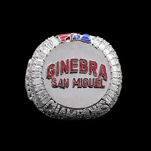 Bague de fiançailles de luxe en argent plaqué avec pierre précieuse Moissanite Royal Ice Crown King, 0,5 carat DEF - Product Image 1