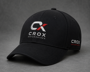 Black Embroidered Logo Baseball <b>Cap</b> Adjustable Curved Brim Casual Teamwear Promotional <b>Hat</b> - Product Image 1
