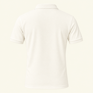 <b>Mens</b> Solid <b>White</b> Short Sleeve <b>Polo</b> <b>Shirt</b> Casual Button Collar Knitted Tshirt - Product Image 2