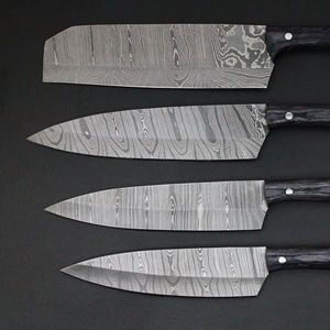 Juego de 5 cuchillos de cocina de acero al carbono de la mejor calidad con mangos de acero, hechos a mano en Pakistán. - Product Image 5