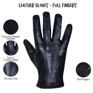 Gants de conduite en cuir noir unisexe, perforés avec trous pour les doigts, respirants, vintage, de luxe, pour course automobile, en cuir véritable, personnalisables - Product Image 3