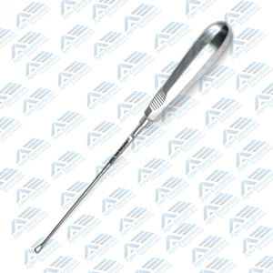 Cureta uterina Recamier de 5 Mm, instrumentos de Ginecología de eje maleable afilado de 12,5 pulgadas, acero inoxidable con vástago rígido - Product Image 3